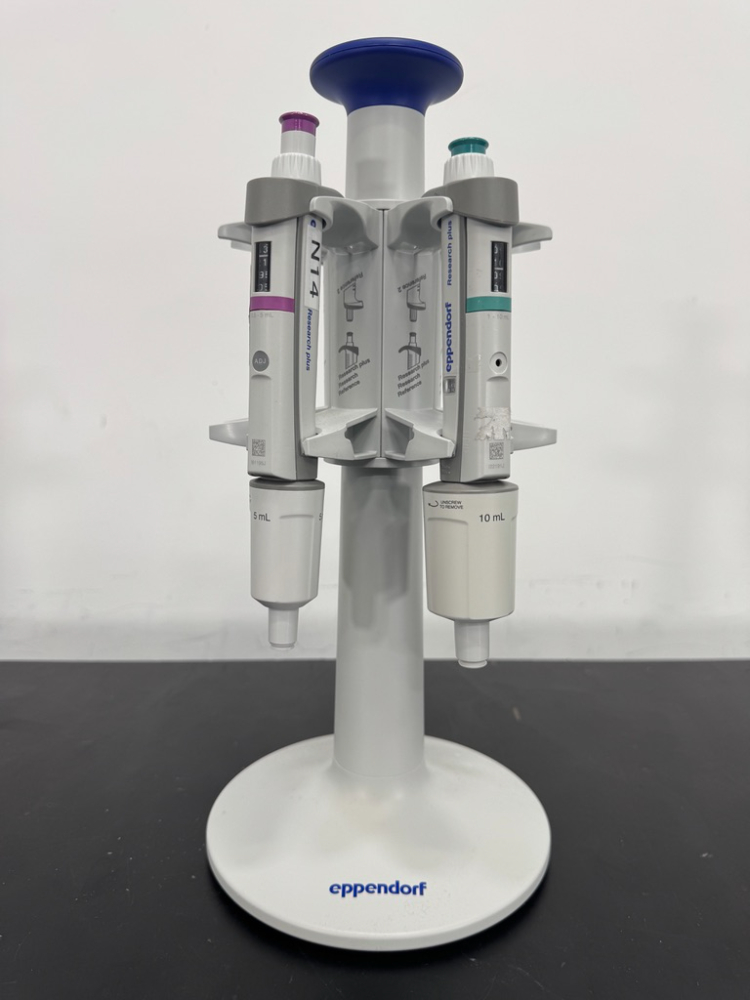 Image of Eppendorf Research Plus Single Channel Pipettes and Stand